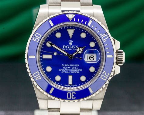 rolex submariner 18k white gold